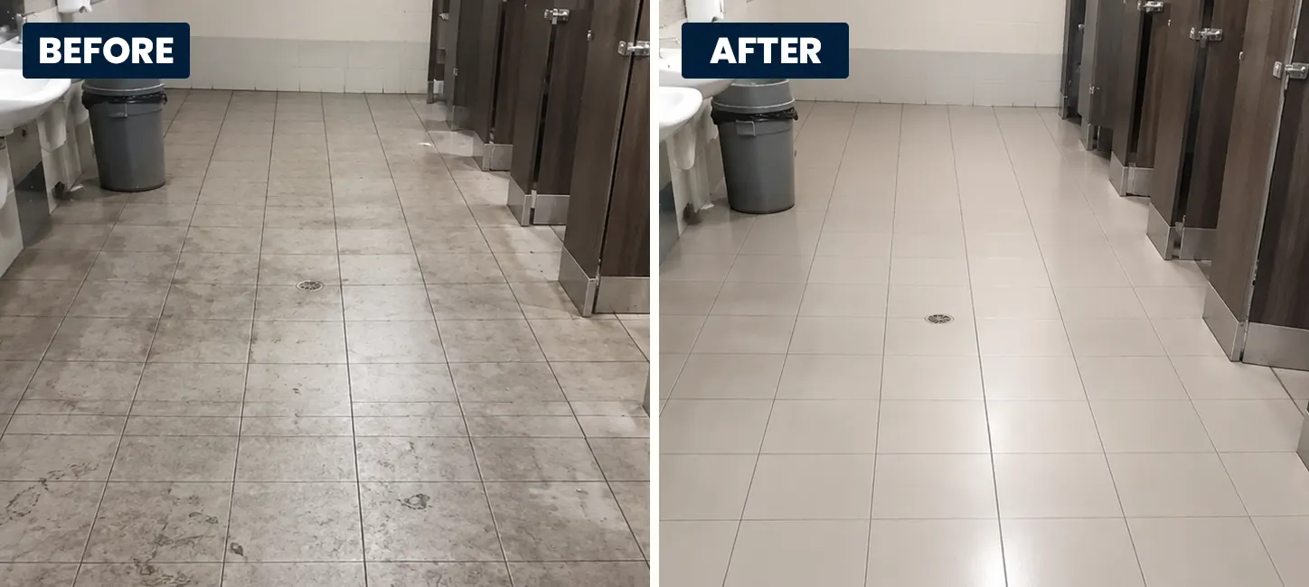 Commercial warehouse floor cleaning results Pemulwuy NSW